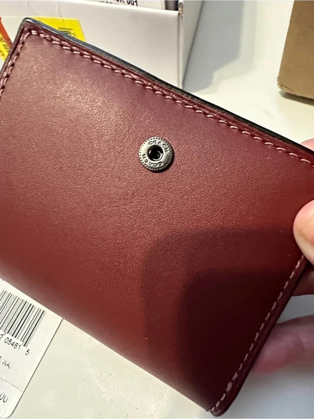 WoW! 💕 Coach Retail Store Leather Small Oxblood Color Billfold Wallet NWT! 👛